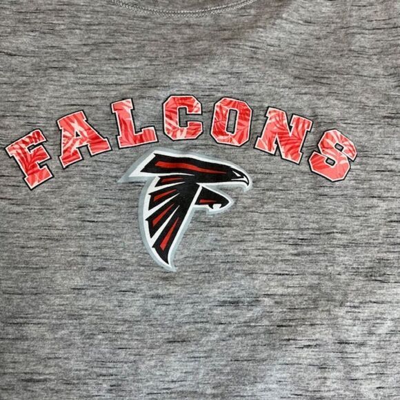Tommy Bahama Atlanta Falcons Long Sleeve T-Shirt Space dye Gray Size Medium - Picture 1 of 10